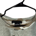 Sanctuary  Green Camouflage Short Sleeve Cotton Blend Front Tie Shirt Women Sz S Photo 3