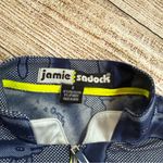 Jamie Sadock size small blue neon yellow patterned polo short sleeve shirt Photo 3