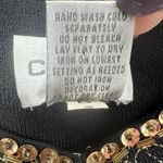 Chico's Knit Tank Top Womens US L Black Cleopatra Sequins Beads Stretch Boho Chic Photo 8