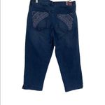 Gloria Vanderbilt NWTGloria Vanderbilt Beaded Blue Capri Jeans Sz 6 Photo 6