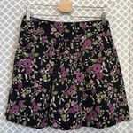 Loft Ann Taylor ‎ purple floral skirt Women’s Size 2 Flowers Photo 1
