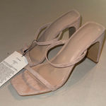 Elegant Nude Heeled Sandals size 6.5 Tan Photo 0