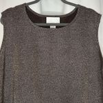 Susan Graver  Style‎ Brown Top With Gold Metallic Design Sleeveless Size 3XL Photo 1