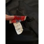 Vintage Wayne Diamond black Sweetheart tiered silky satin ruffled cocktail dress Photo 10