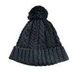 Smartwool  Grey Merino Wool Cableknit Chunky Pom Pom Beanie Photo 3