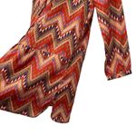 Meghan LA Meghan Colorful Retro Shift Lace Up Long Sleeve Fall Colorful Dress Size Small Photo 5