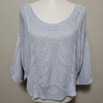 Stitch Fix ACW Pale Blue Oversized Cable Knit Sweater Size Medium Photo 0