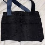 Black Denim Tote Bag with Blue Straps
Fun and Handmade With Actual Jeans Photo 1