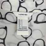 Forever 21 Eyeglasses Print Blouse Womens Small White Black Optical Glasses Spectacles Photo 2