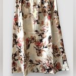 Band of Gypsies  Slip Skirt Cream Satin Floral Print Womens Size Medium NWT Photo 1