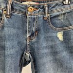 CAbi Distressed Low-rise Skinny Jeans Medium Wash Womens size 0 Denim Grunge Photo 2