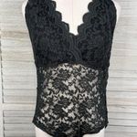 AMBIANCE Plus Size Black Lace Bodysuit Photo 0