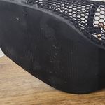 Nanette Lepore Winsky Black Mesh Sandals Gold Chain 7 Black Open-Toe Mesh Shoes Photo 8