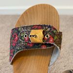 Ganni  X Dr. Scholl's Original Clog Sandals Size 10‎ Floral Beet Red Retro Photo 5