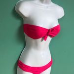 Victoria's Secret  Hot Pink Strapless Bikini Set Photo 2