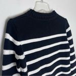 La Ligne Jill Striped Cotton Sweater Sz XS Black Photo 4