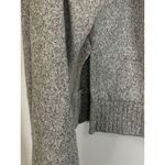 SO  Women’s Turtleneck Sweater Tight Knit Crop Long Sleeve Gray Small Photo 4