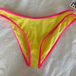California Sunshine Neon pink and yellow  bikini bottoms Photo 0