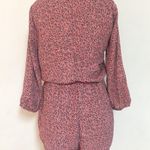 Wrap Bow Floral Pockets Romper Pink Photo 1