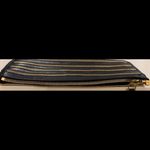 Burberry  Black Leather Clutch w Gold Zippere Photo 1