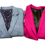 Talbots  set of 2 blazers wool blend pink and blue 16 petite Photo 0