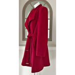 Michael Kors  Asymmetric Belted Wrap Coat in Red, Size XL EXCELLENT! Photo 4