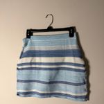Striped Blue and White Women's Skirt/Tank Top Set Size L Photo 2
