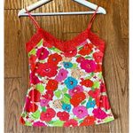 Natori Josie  NWOT floral lace trim cami size small Photo 8