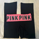 Victoria's Secret Y2K PINK  Foldable Waist Flare Yoga Pants Photo 0