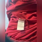 Woman’s jumpsuit pants with zipper in back and no shoulder sleeve Sz XL Red Photo 4