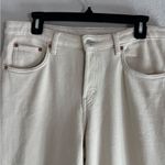 Weekday  Cream Wide Leg Pants High Waisted Minimalist Size 28 Photo 3