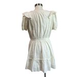LC Lauren Conrad Lauren Conrad V Neck Cream Ruffle Cottagecore Mini Dress Sz M Photo 3