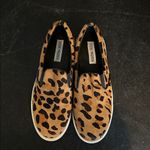 Steve Madden  Ecentric Leopard‎ Pony Hair Slip On Sneaker Shoes Real Fur Womens 8 Photo 1