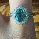 Teal Color Changing Fluorite Sterling Silver Ring Size 10 Photo 0