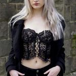 Black Lace Floral Corset Top New Size undefined Photo 10