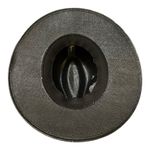 HAT MEXICAN Artisanal Hand Painted Fedora Floral Sombrero Panama Bohemian Black Photo 3