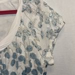 ROCHA JOHN ROCHA BRAND BLUE AND WHITE FLORAL DESIGN LINED WITH BALLOON HEM Size M Photo 5