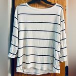 Sundry  Black and White Striped Top Photo 5
