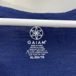 Gaiam NWOT  women's navy blue sleeveless tie hem stretch loose active tank top XL Photo 1