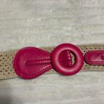 pink y2k style western faux leather crochet belt Photo 5