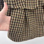 Talbots Wool Collarless Blazer Jacket Womens Size 14 Brown Plaid Classic Preppy Photo 4