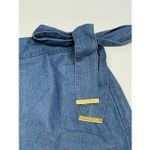 Michael Kors  Chambray ruffle lightweight denim faux wrap skirt size Large NWOT Photo 2