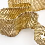 Vintage 90s Gold Mesh Belt Size XS Photo 1