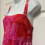 Honorine Athena Linen Maxi Dress Pink Size M Photo 6