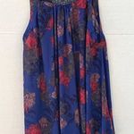 Free People Intimately Womens Oversized XS floral black lace trim tank top Photo 2