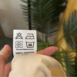 Madhappy  Shrunken Tee Holographic Logo T-Shirt Cream Crewneck Short Sleeve Sz S Photo 3