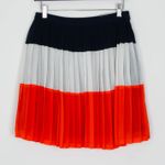 Banana Republic NWT Womens Pleated Skirt Size 4 Colorblock Party Office Work Photo 0