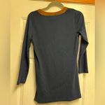 Ralph Lauren Lauren  Navy and Brown V-Neck Tunic Small Photo 6