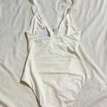 La Perla NWT white v-neck bath-suit/swim suit one piece/full coverage Photo 3