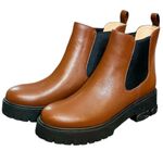 Coach  2” Branded Platform Leather Chelsea Boots w/ Stretch Panels & Pull-On Tab Photo 0
